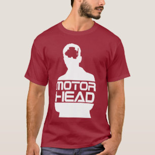 Camiseta logotipo blanco principal del motor