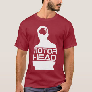 Camiseta logotipo blanco principal del motor