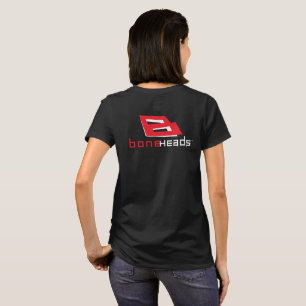 Camiseta logotipo boneHeads™ 26 Rojo y Blanco