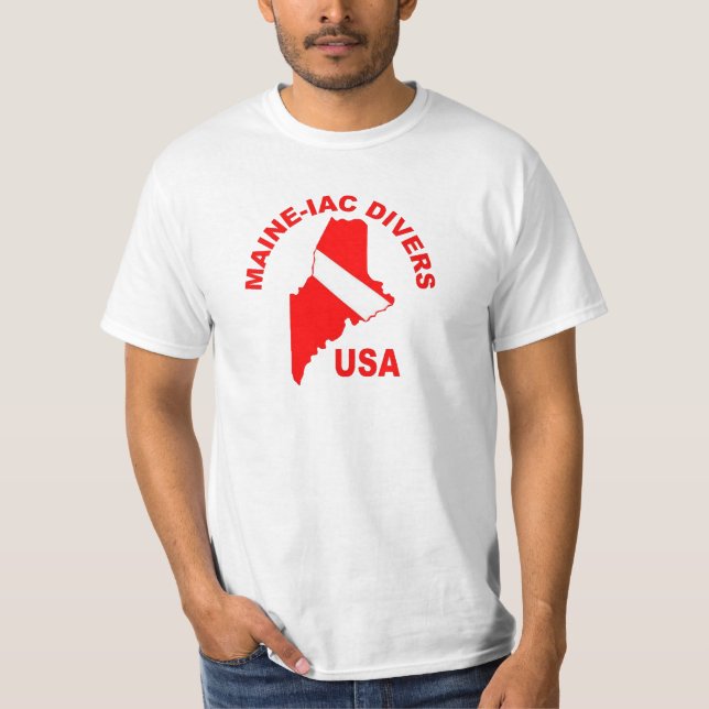 Camiseta Logotipo clásico de Divers Maineiac (Anverso)