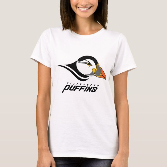 Camiseta Logotipo Clásico de Pittsburgh Puffins (Anverso)