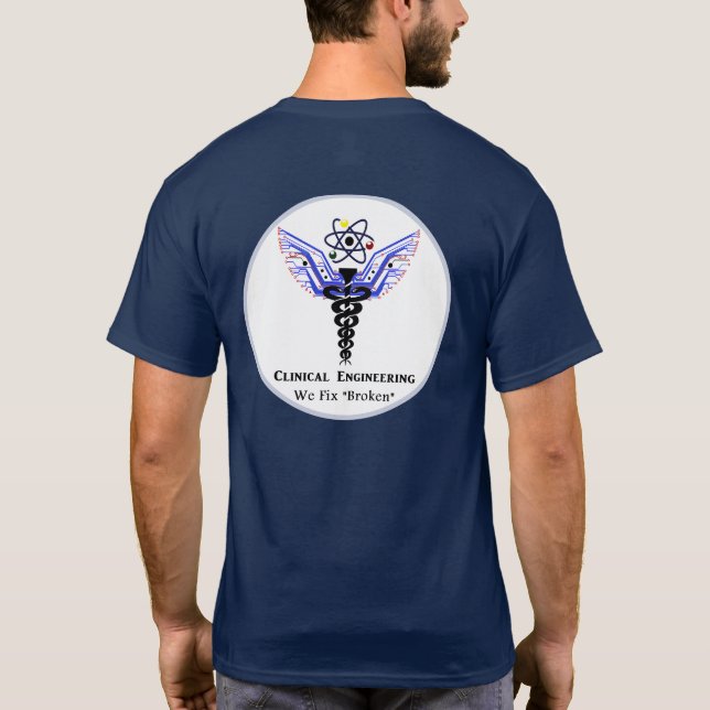 Camiseta Logotipo clínico de la ingeniería (Reverso)