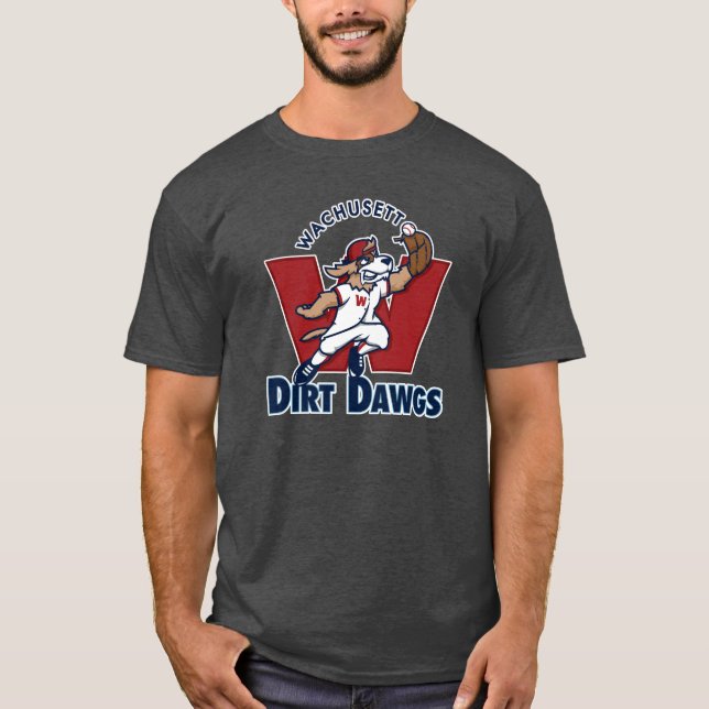 Camiseta Logotipo colegial del equipo de béisbol de Dawgs (Anverso)