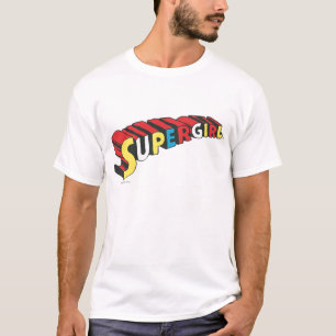 Camiseta Logotipo colorido de la superchica
