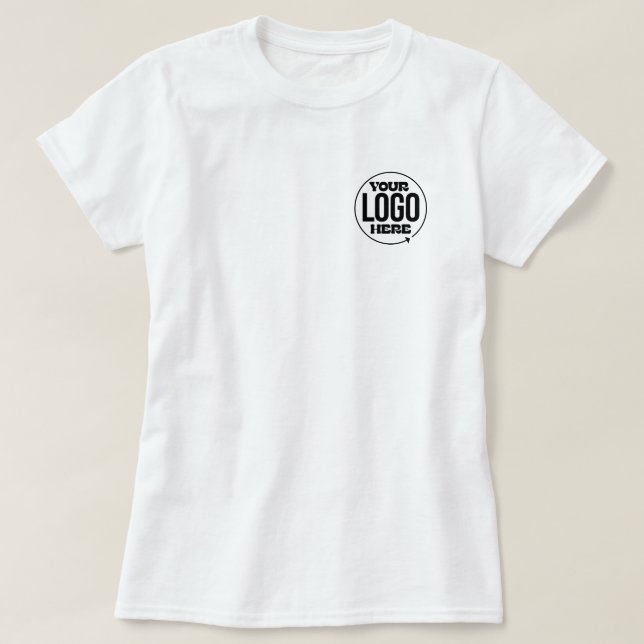 Camiseta Logotipo comercial de personalizado (Diseño del anverso)