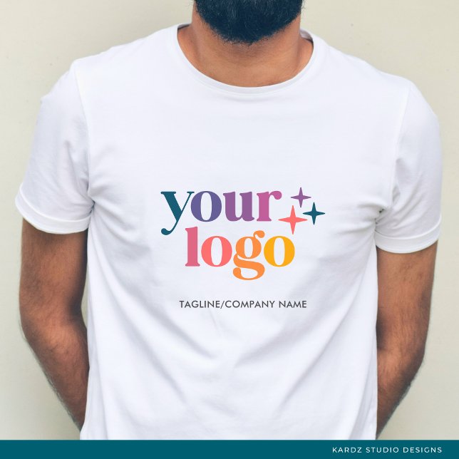 Camiseta Logotipo comercial de personalizado Tagline White  (Subido por el creador)