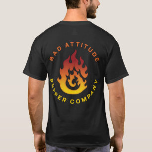 Camiseta Logotipo comercial (diseño de frente pequeño/respa