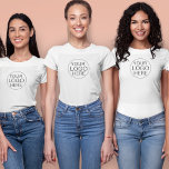 Camiseta Logotipo comercial | Empleado de la empresa<br><div class="desc">Logotipo comercial | Camiseta del empleado de la empresa. Una sencilla y elegante plantilla de camiseta personalizado en un estilo minimalista moderno que se puede modificar fácilmente con el logotipo de su empresa. Si necesitas ayuda para personalizar este producto, por favor contáctame con el botón de mensaje que aparece a...</div>