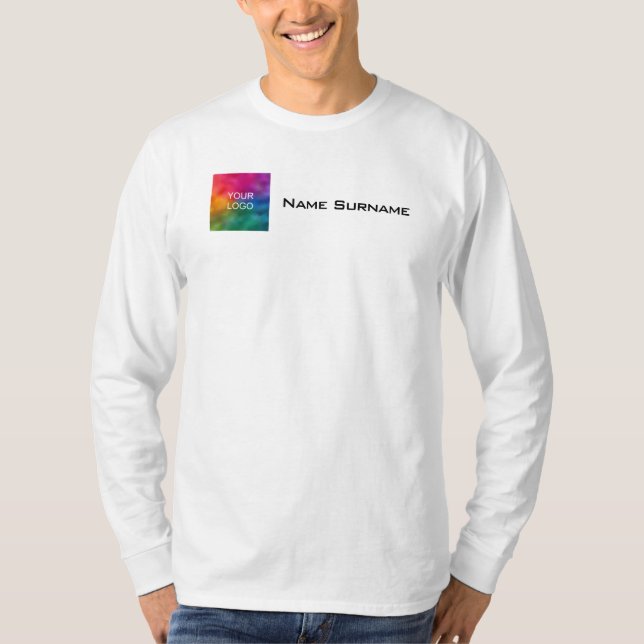 Camiseta Logotipo comercial Manga larga de los empleados (Anverso)