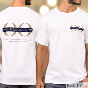 Camiseta Logotipo comercial masculino