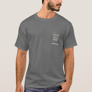 Camiseta Logotipo comercial   Personalizado Empleado atrás 