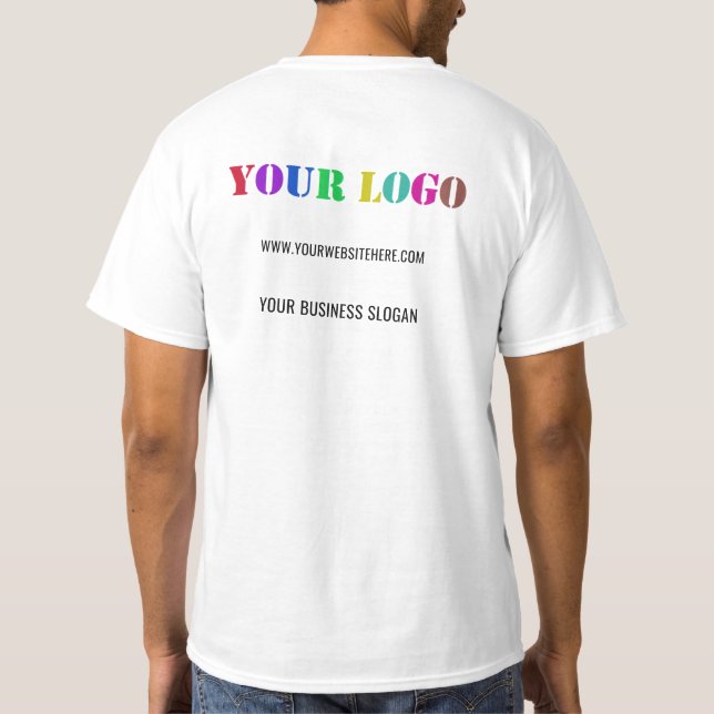 Camiseta Logotipo comercial personalizado y promoción de ca (Reverso)