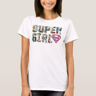 Camiseta Logotipo cómico de Supergirl