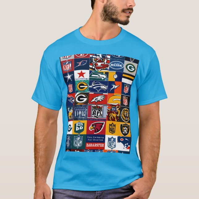 Camiseta Logotipo cuadrado de la NFL - Estilo BBC (Anverso)