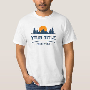 Camiseta Logotipo Custome Adventure (Editable)