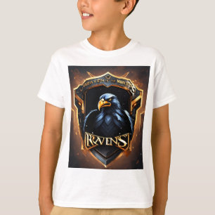 Camiseta Logotipo de águila negra enojada - Fotos futurista