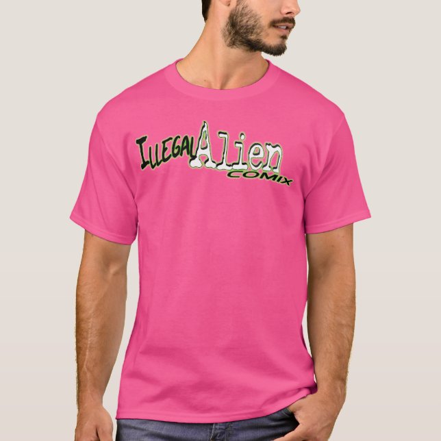 Camiseta Logotipo de Alien Comx Ilegal (Anverso)