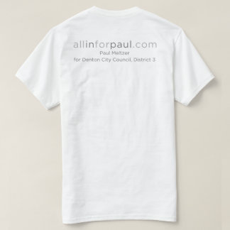 Camiseta logotipo de allinforpaul.com Tejas