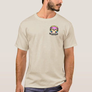 Camiseta Logotipo de animación de cachorro kawaii lindo de 