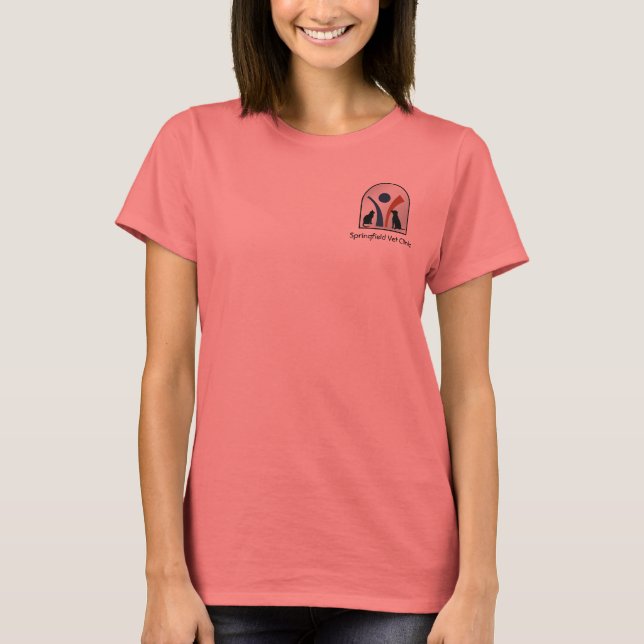 Camiseta Logotipo de animal veterinario personalizado con g (Anverso)