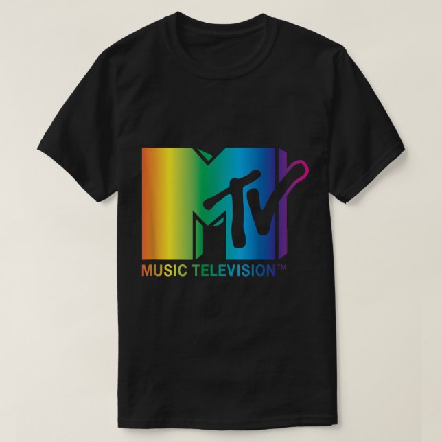 Camiseta Logotipo de arco iris de MTV (Diseño del anverso)