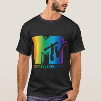 Camiseta Logotipo de arco iris de MTV