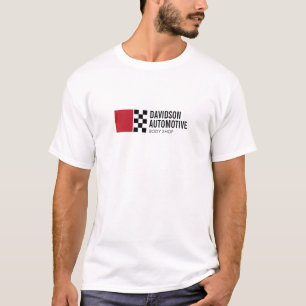 Camiseta Logotipo de bandera de la Carreras moderna en el a