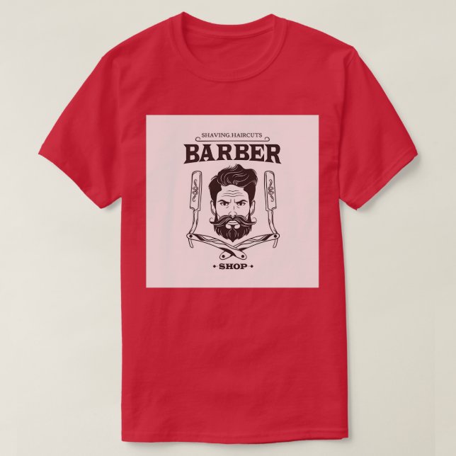CAMISETA LOGOTIPO DE BARBER (Diseño del anverso)