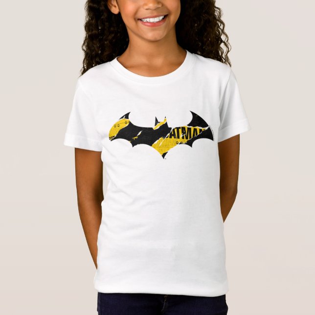 Camiseta Logotipo de Batman de cinta de advertencia (Anverso)