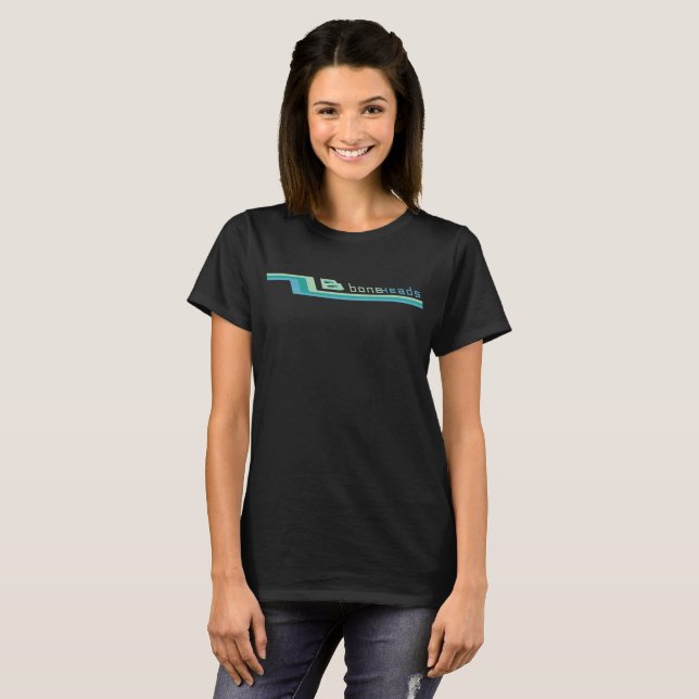 Camiseta logotipo de boneHeads™ Rayas 26 (Anverso completo)