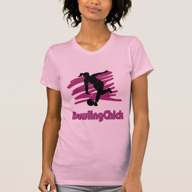 Camiseta Logotipo de BowlingChick (Anverso)