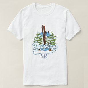Camiseta logotipo de Brighton Utah para esquiar