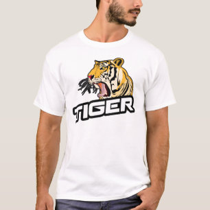 Camiseta Logotipo de cabeza de tigre-13951