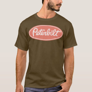 Camiseta logotipo de camiones peterbilts rojos