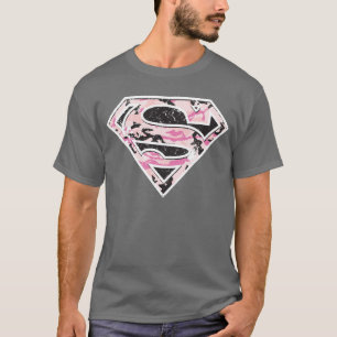 Camiseta Logotipo de camuflaje superchica