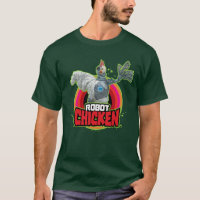 Logotipo de carácter de pollo robot