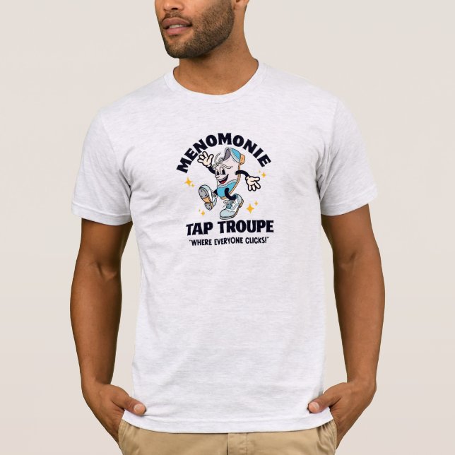 Camiseta Logotipo de Cartoon Tap Troupe - Fuente Oscura (Anverso)