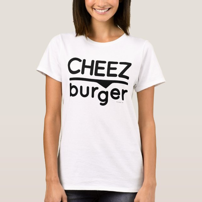 Camiseta Logotipo de Cheezburger (negro) (Anverso)