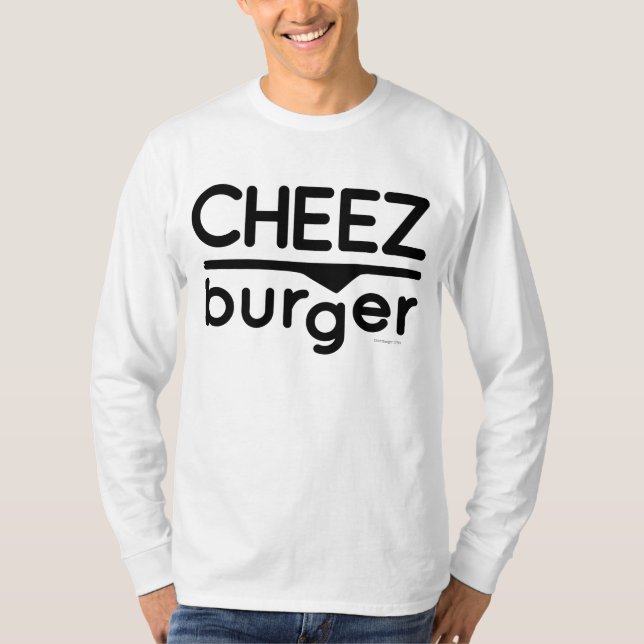 Camiseta Logotipo de Cheezburger (negro) (Anverso)
