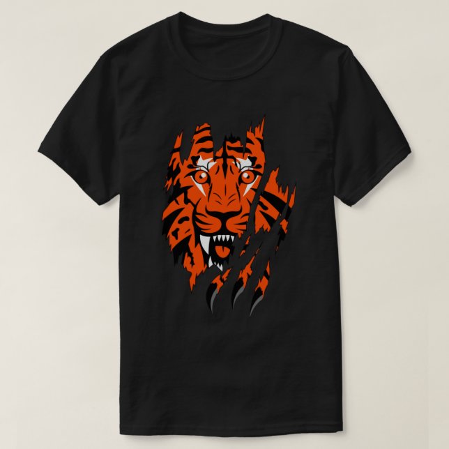 Camiseta logotipo de cincinnati bengals (Diseño del anverso)