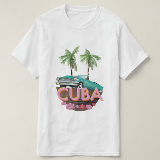 Camiseta logotipo de coche clásico de Cuba