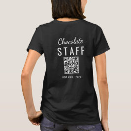Camiseta Logotipo de código QR personalizado para el evento