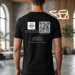 Camiseta Logotipo de código QR personalizado para empresas