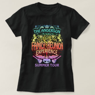 Camiseta Logotipo de concierto de la banda de Reunión Famil