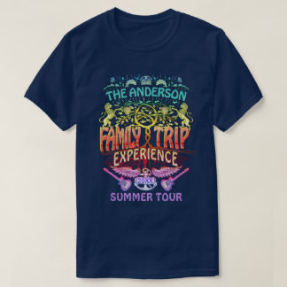 Camiseta Logotipo de concierto de la banda de viajes famili