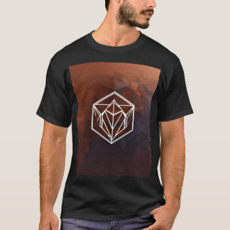 Camiseta Logotipo de contratista geométrico minimalista