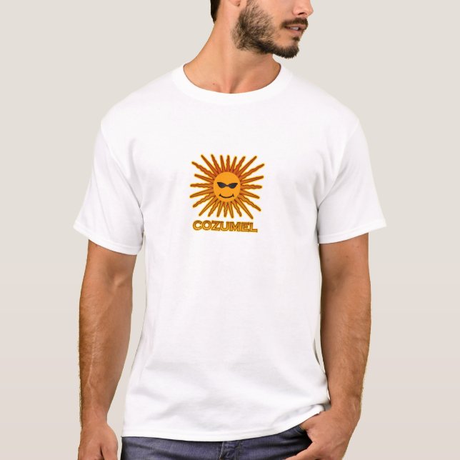 Camiseta Logotipo de Cozumel México Sun (Anverso)