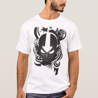 Camiseta Logotipo de cráneo de guerrero oscuro