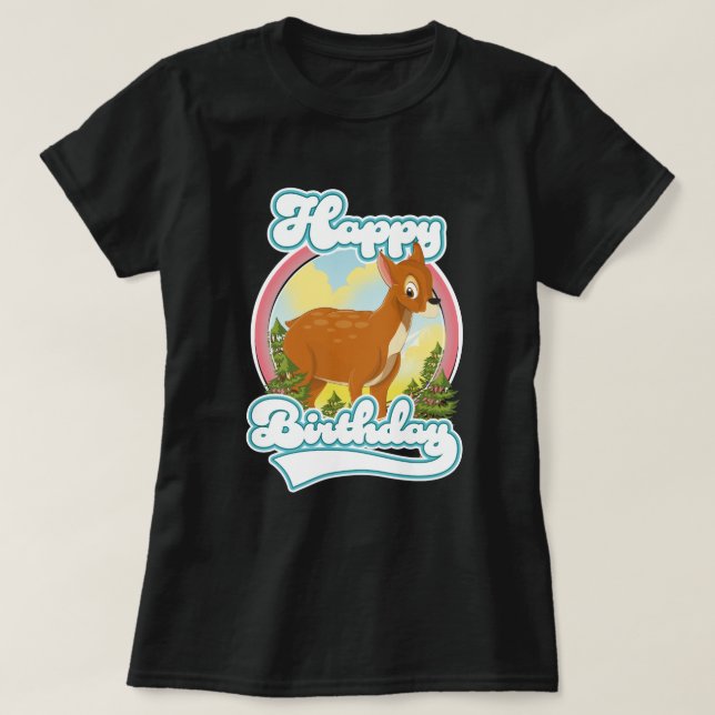 Camiseta Logotipo de cumpleaños feliz (Diseño del anverso)