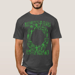 Camiseta Logotipo de DC Comics Green Lantern Icono Relleno 
